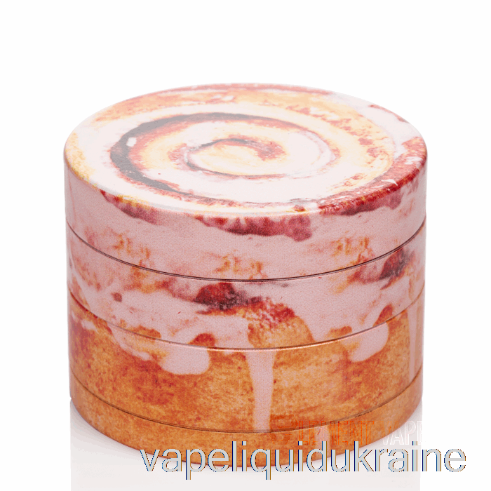 Vape Liquid Ukraine V Syndicate 2.5inch 4-Piece SharpShred Dine-in Grinder Cinnamon Roll